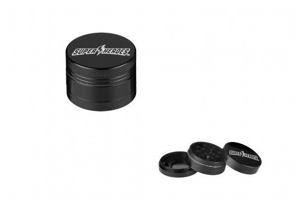 Super Heroes Ceramic Grinder Pollinator 3 part ø 40mm schwarz